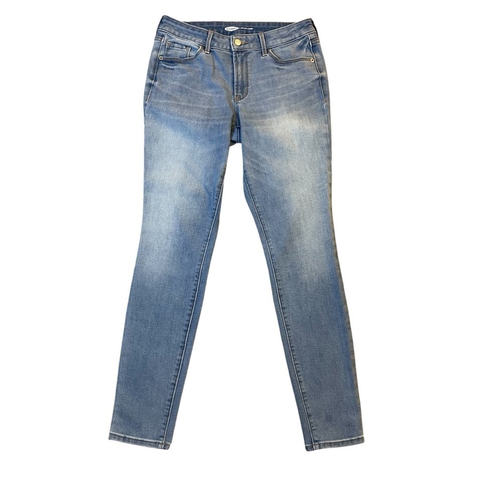 Old Navy Pop Icon Skinny Jeans, Size 4. Light Wash, Mid-Rise Stretch Denim
